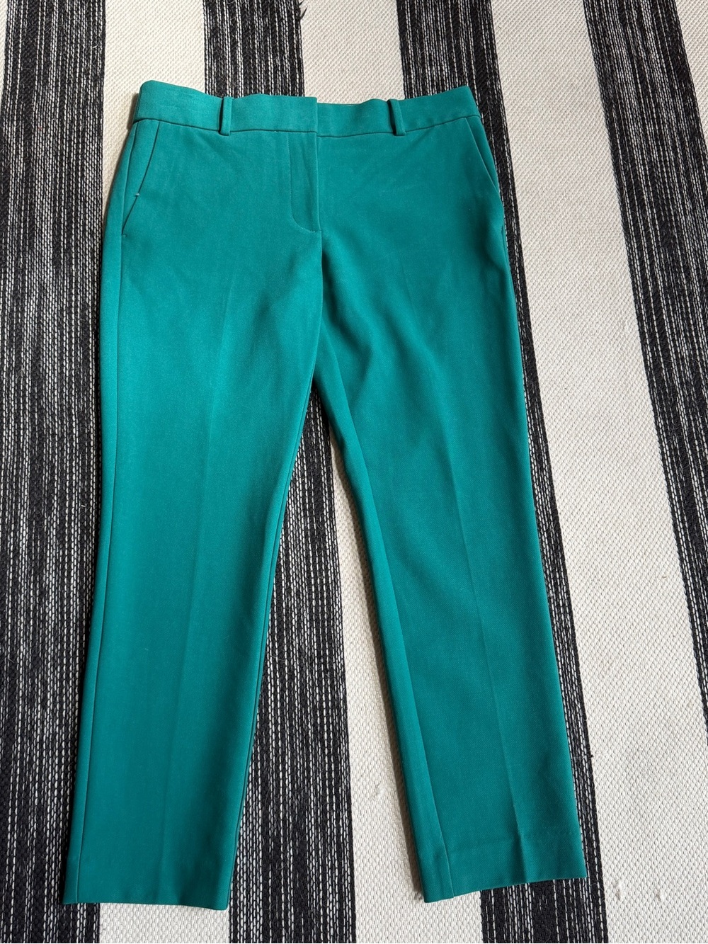 LOFT Women's Slim Teal Straight-Leg Trousers Size 6
